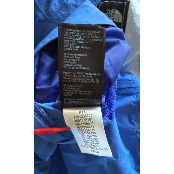 The North Face Women's L Blue Venture Rain Jacket HyVent Waterproof Hooded A8AS - Picture 7 of 9